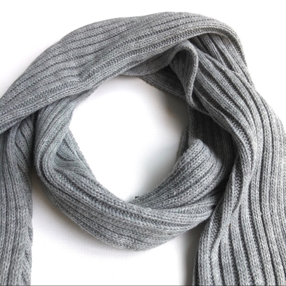 Marcus Adler Rabbit Fur Pom Pom Ribbed Scarf - Picture 5 of 8